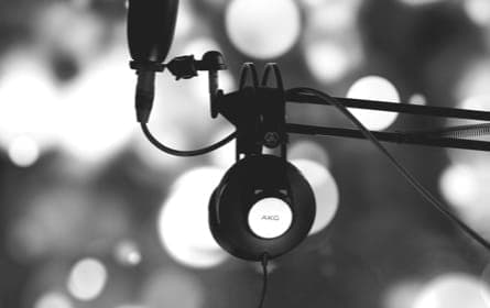 a man wearing  headphones image